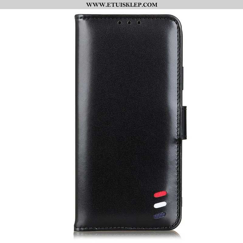 Etui Folio do Samsung Galaxy S21 FE Trójkolorowy Efekt Skóry